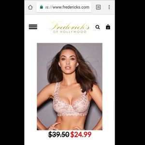 Frederick's Black Elle Contour Bra NWT